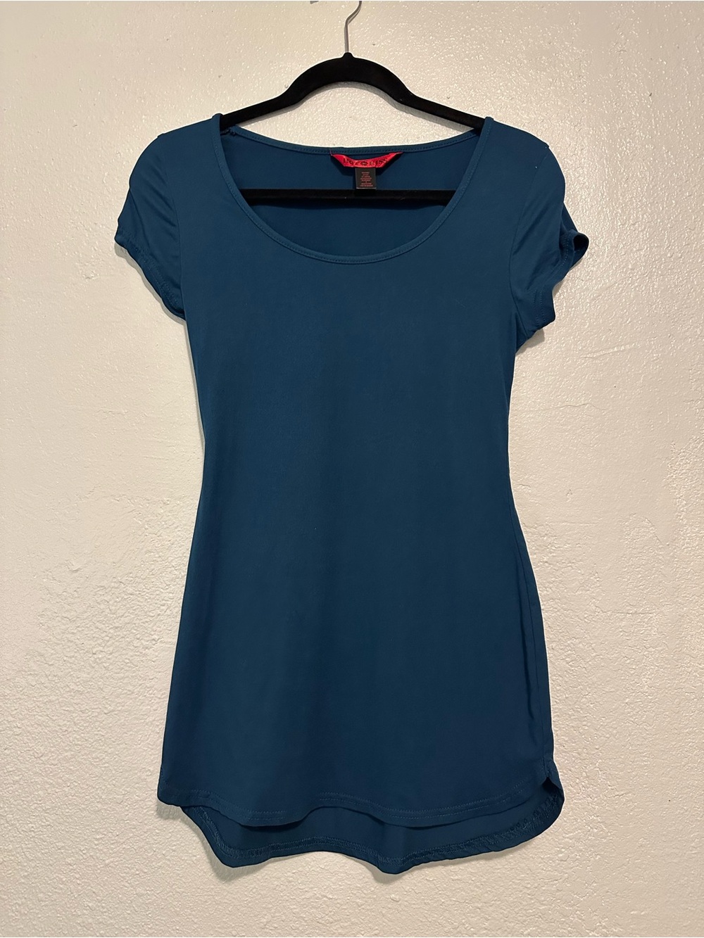 Hot Kiss Women’s Teal Scoop Neck Dress Size M